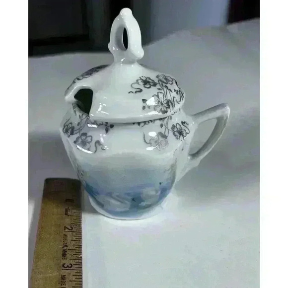 Antique Porcelain RS Prussia Swans Mustard Pot Excellent Condition - Picture 4 of 16